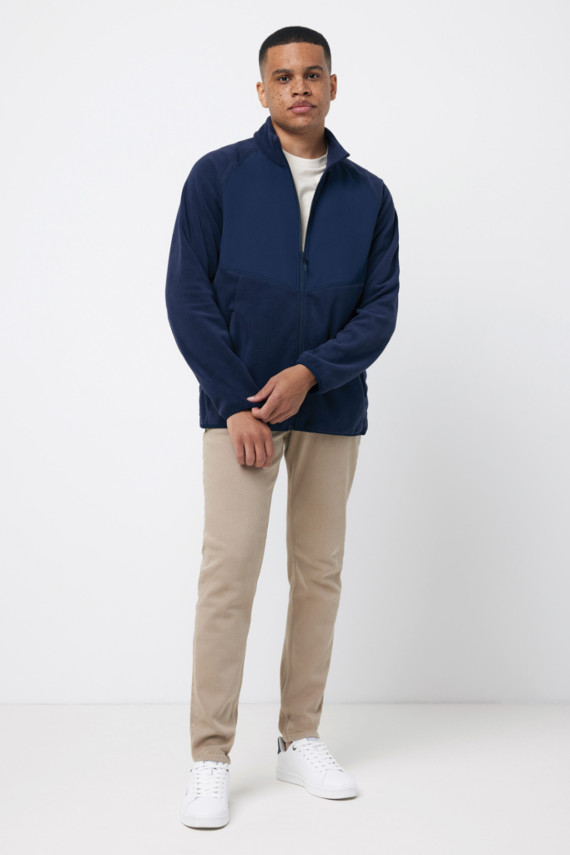 Micro fleece bunda na zip IQONIQ Talung z rec. polyesteru