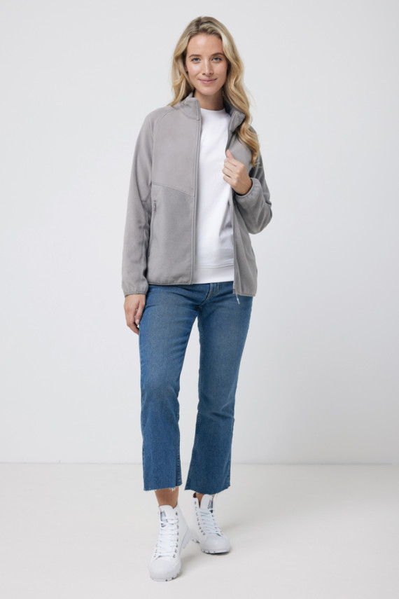 Micro fleece bunda na zip IQONIQ Talung z rec. polyesteru