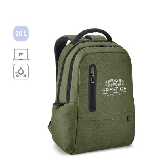 BOSTON. Voděodolný dvoubarevný nylonový batoh na 17'' notebook