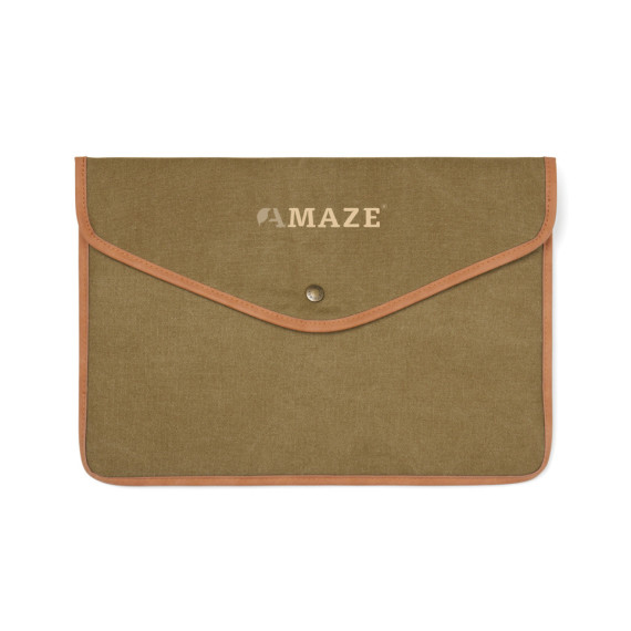 VINGA Pochette ordinateur 14" en toile recyclée GRS Bosler