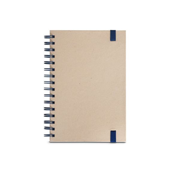 PROUST. Zápisník A5 s kroužky, pevná vazba, vyrobený z papíru cukrové třtiny (80% cukrové třtiny) s čistých stránek