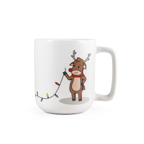 REINDEER. Hrnek s vánočním potiskem 330 ml