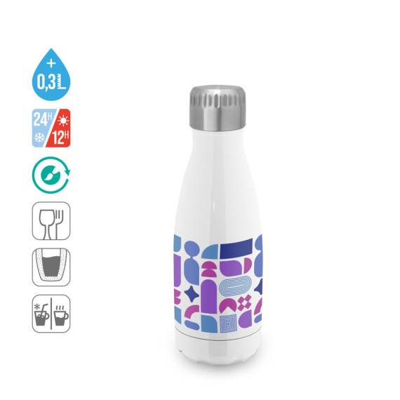 AMORTI S. Termoska sublimační z nerezové oceli 380 ml