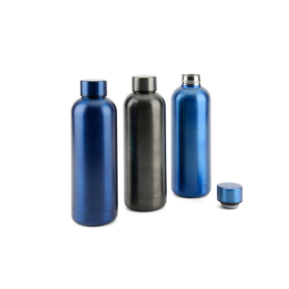 ODIN METTALIC. Láhev z 90% recyklované nerezové oceli 550 mL