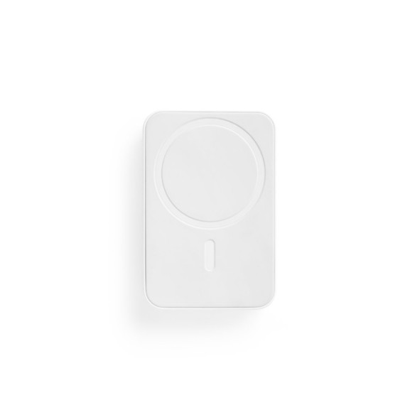 AMPERE 5. Magnetická power banka 5 000 mAh s 15W superrychlou bezdrátovou nabíječkou ve recyklovaného ABS (100% rABS)