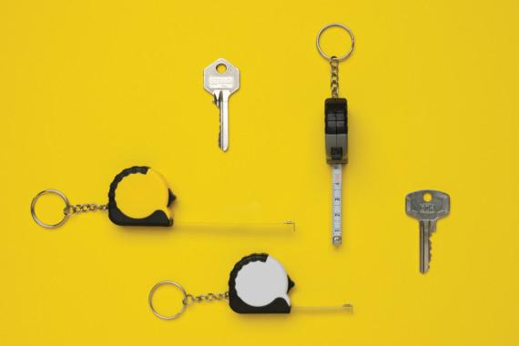 Klíčenka s 1m metrem MeasureMate z RCS recykl. ABS