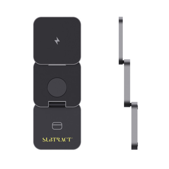 Skládací nabíječka 3v1 15W Terra z RCS recykl. hliníku