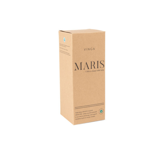 Stolní lampa VINGA Maris z RCS recykl. ABS