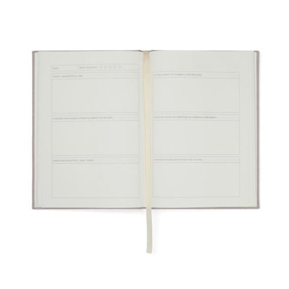 Deníkový zápisník VINGA Thankfulness z GRS recykl. papíru