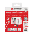 Cestovní adaptér SKROSS World MUV 65W PD s USB C kabelem