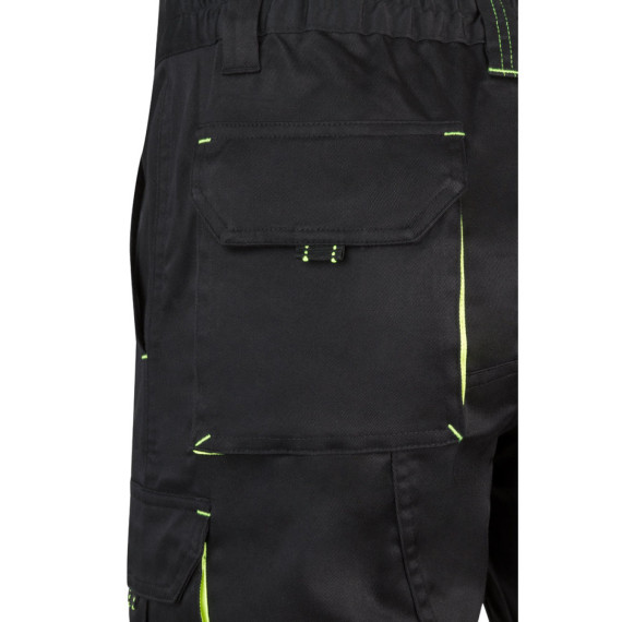 VL HEMERA. Dvoubarevné strečové bermudy s mnoha kapsami (240 g/m²), z bavlny (46 %), EME (38 %) a polyesteru (16 %)