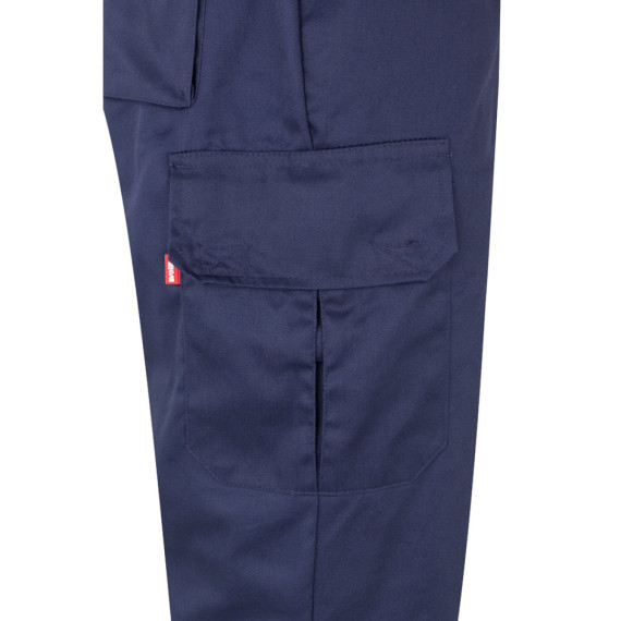 VL ATHENA. Dvoubarevné keprové kalhoty (210 g/m²), podšité, s mnoha kapsami, z bavlny (20 %) a polyesteru (80 %)