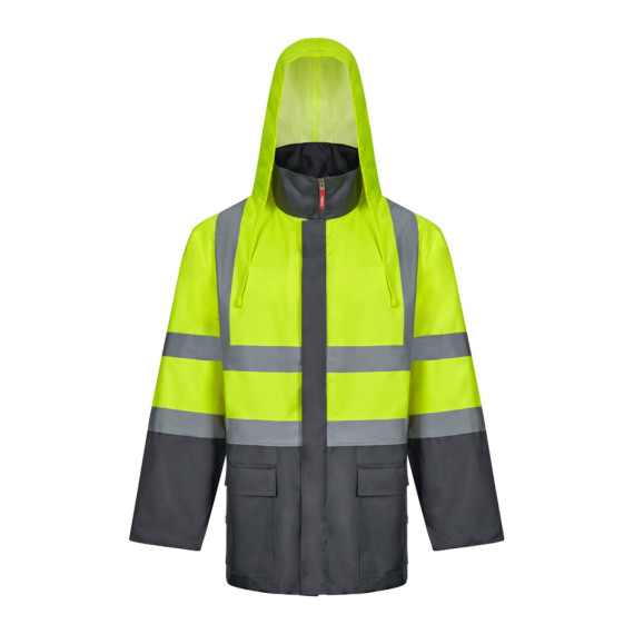 VL JUNO. Dvoubarevná parka 4v1 (180g/m²), z polyesteru (100%) s PU zátěrem