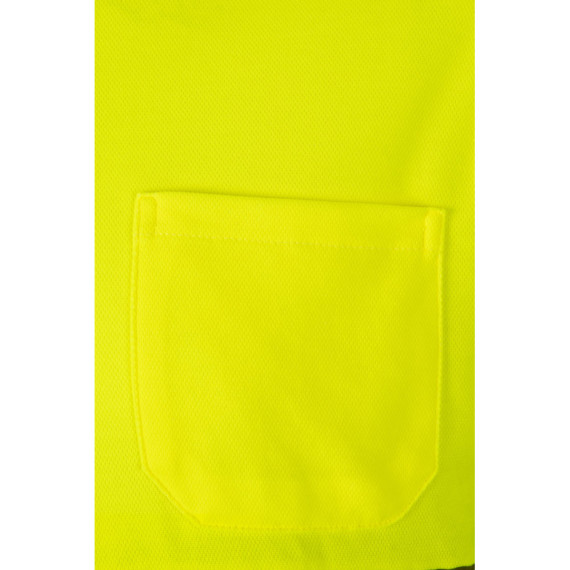 VL PLUTO. Dvoubarevná piké polokošile (150 g/m²) s dlouhým rukávem z bavlny (55 %) a polyesteru (45 %)