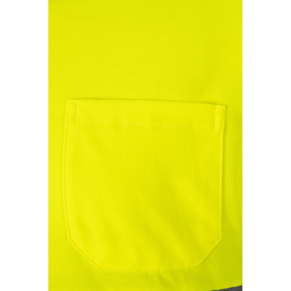 VL PLUTO LARGE. Dvoubarevná piké polokošile (150 g/m²) s dlouhým rukávem z bavlny (55 %) a polyesteru (45 %)