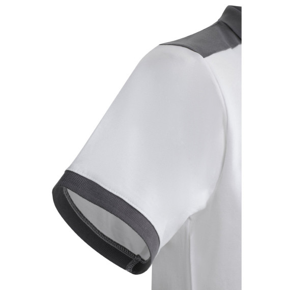 VL VELES. Dvoubarevná strečová piké polokošile (200 g/m²) s krátkým rukávem z polyesteru (96 %) a elastanu (4 %)