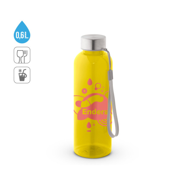 ENDERS M. Recyklovaného PET (100% rPET) láhev s lesklým průsvitným povrchem 600 ml