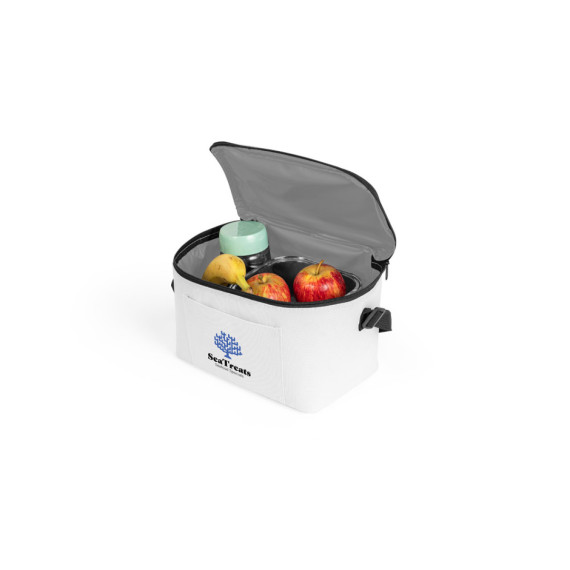 CANCUN. Termo taška z recyklovaného polyesteru (600D) s nastavitelným popruhem 7 L