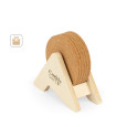 PLYCORK. Překližkový stojan se 6 korkovými tácky