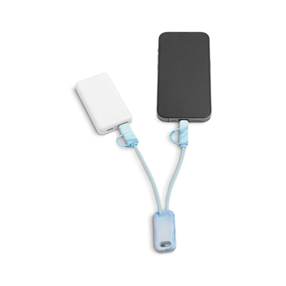 BERNERS. Superrychlý USB kabel 6v1 ve recyklovaného PET (100% rPET)