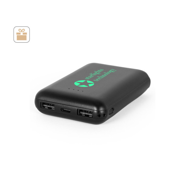 LEAKEY 8. Powerbanka 8 000 mAh ve recyklovaného ABS (100% rABS)
