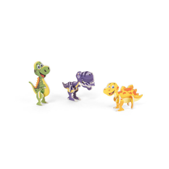 DINOSAURUS. 3D puzzle z papíru ve tvaru dinosaura