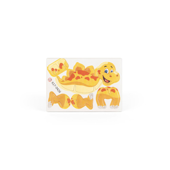 DINOSAURUS. 3D puzzle z papíru ve tvaru dinosaura