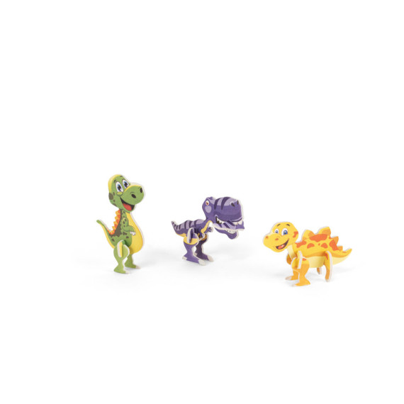 DINOSAURUS. 3D puzzle z papíru ve tvaru dinosaura