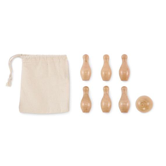 BOLITO, Mini bowlingová sada z borovico