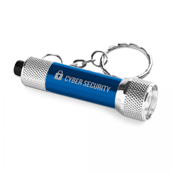 LERGAN. Hliníková klíčenka se třemi LED světly