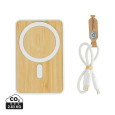 Magnetická powerbanka Zen 5000mAh 5W z RCS plastu a bambusu