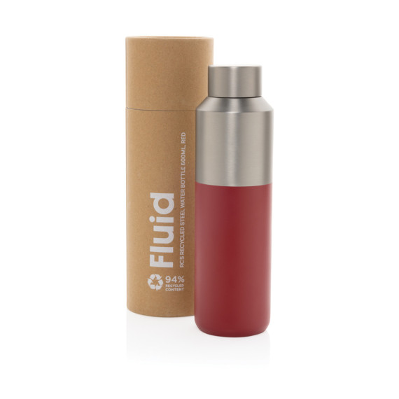 Lahev na vodu Fluid 600ml z RCS recyklované oceli