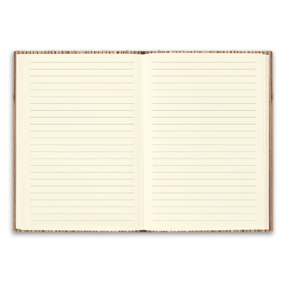 NERUDA. Poznámkový blok ve formátu A5 s tvrdými deskami vyrobenými z přírodních slaměných vláken