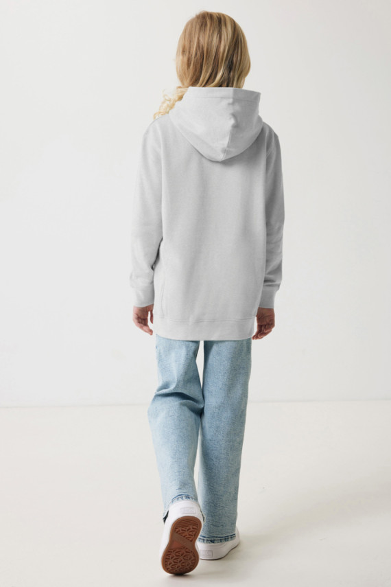 Dětská mikina s bočními kapsami IQONIQ Yengo z rec. bavlny
