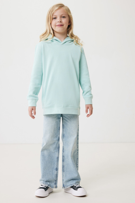 Dětská mikina s bočními kapsami IQONIQ Yengo z rec. bavlny
