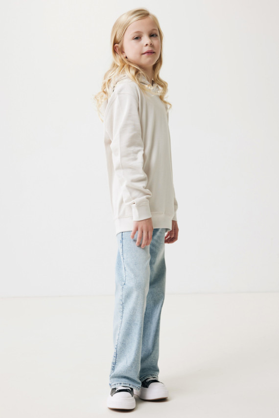 Dětská mikina s bočními kapsami IQONIQ Yengo z rec. bavlny