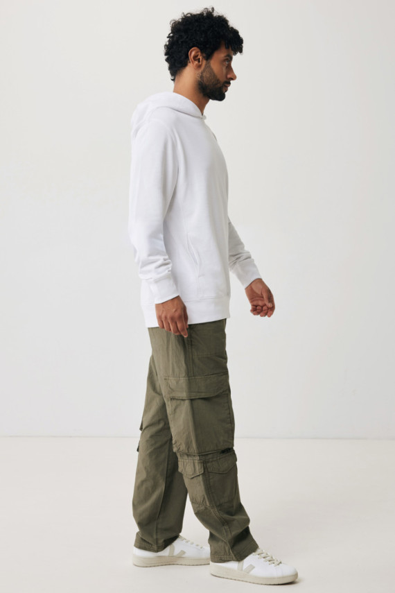 Mikina s kapucí a bočními kapsami IQONIQ Yengo z rec. bavlny