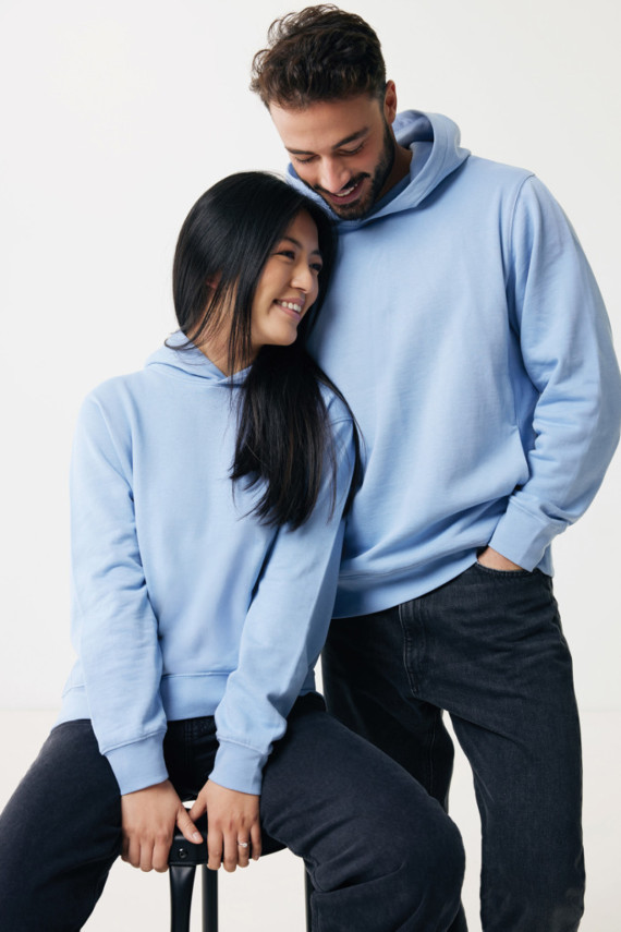 Mikina s kapucí a bočními kapsami IQONIQ Yengo z rec. bavlny