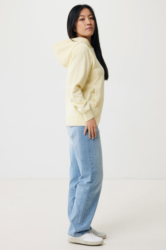 Mikina s kapucí a bočními kapsami IQONIQ Yengo z rec. bavlny