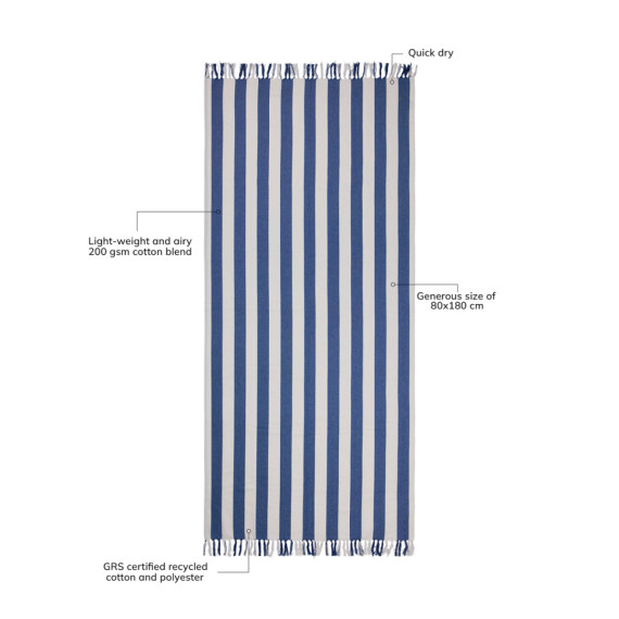 Hamam osuška VINGA Ornos z GRS