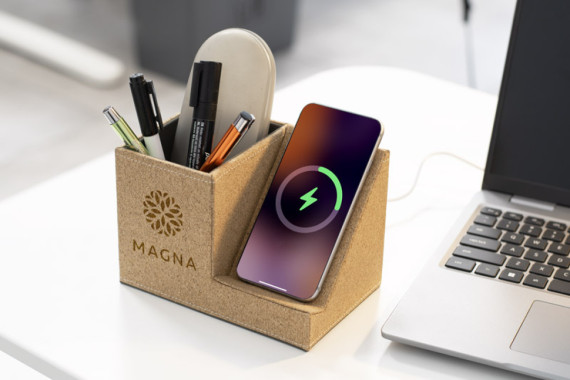 Stolní organizér s indukční nabíječkou Covbi