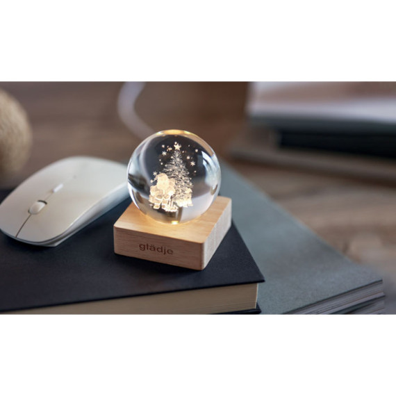 SANTA LIGHT, Vánoční láhevová LED koule