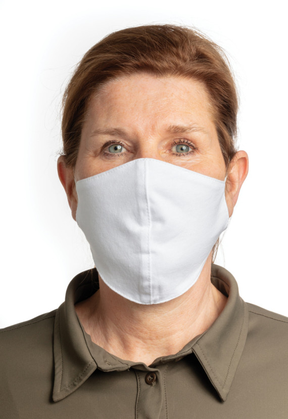 Opakovaně použitelná 2vrstvá bavlněná rouška