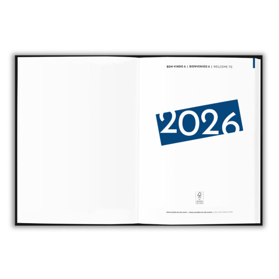 SIMMEL B5. Diář B5 s prsteny z recyklované kůže