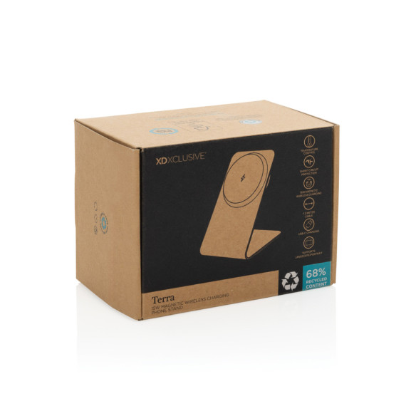 Magnetický bezdrátový stojánek 15W Terra z RCS rec. hliníku