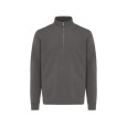 Svetr se čtvrtečním zipem IQONIQ Elgon z recykl. bavlny