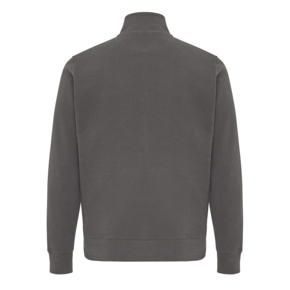 Svetr se čtvrtečním zipem IQONIQ Elgon z recykl. bavlny