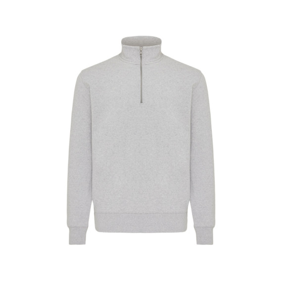 Svetr se čtvrtečním zipem IQONIQ Elgon z recykl. bavlny