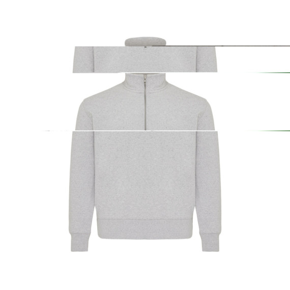 Svetr se čtvrtečním zipem IQONIQ Elgon z recykl. bavlny