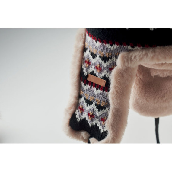 YULONG, Pletená čepice s klapkami